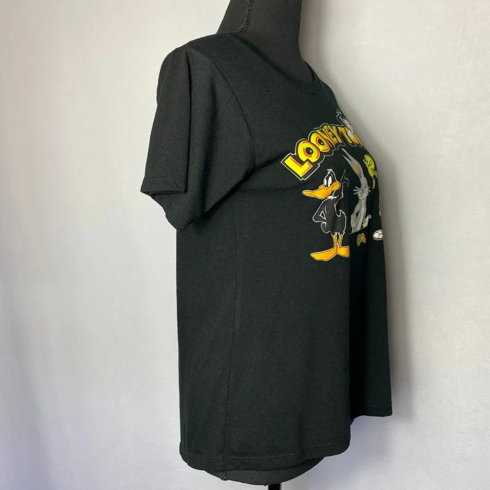 Looney Tunes Black Graphic Tee Shirt Size Medium - Picture 4 of 5